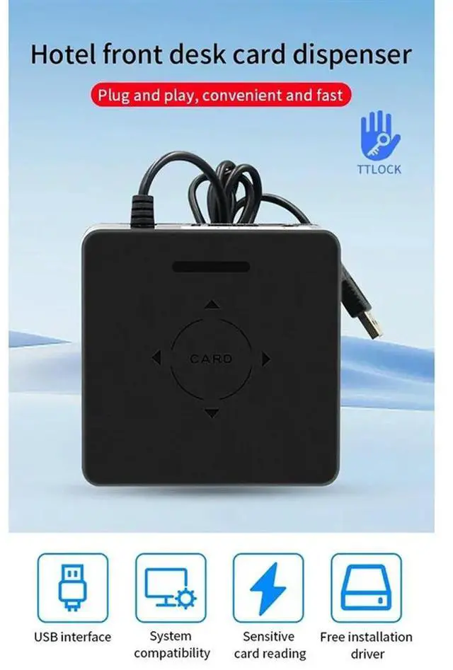 Alt view image 4 of 7 - TTLOCK Card Encoder For Tthotel System Software Apartment NFC 13.56M M1 IC Card Reader