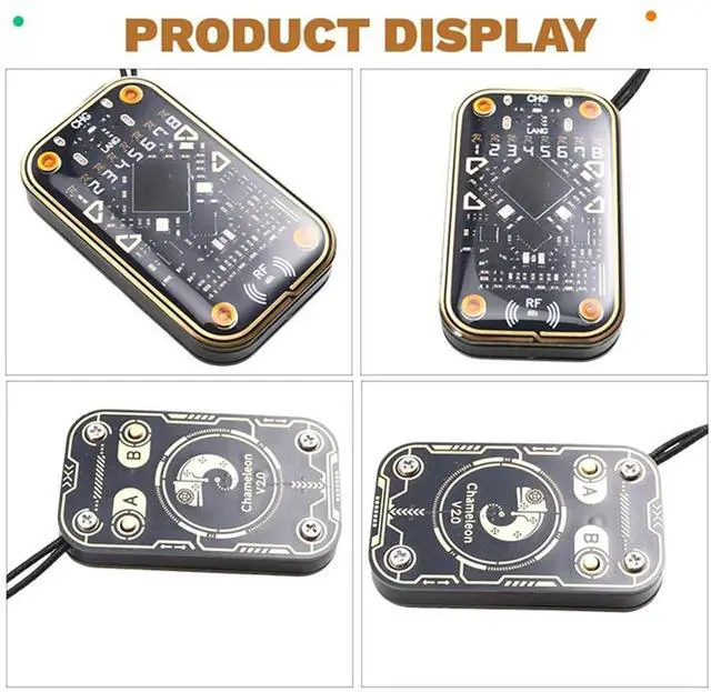 Main image of Chameleon Ultra V2.0 RFID Chip Reader Card Emulator+2XCUID Card 125K 13.56Mhz Card Decode NFC Duplicator