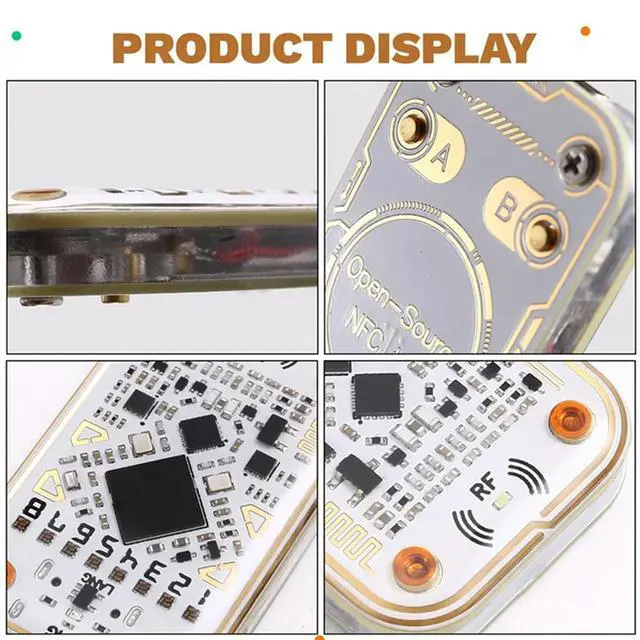 Alt view image 2 of 4 - Chameleon Ultra RFID Chip Reader And NFC Decoder With T5577/UID Keychain For 125K 13.56M IC ID Cards