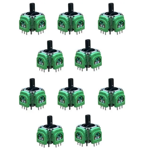 Alt view image 3 of 6 - For PS5 Gamepad TMR Electromagnetic IC Joystick 10Pcs For PS5 Controller Replacement 3D Analog Stick Sensors