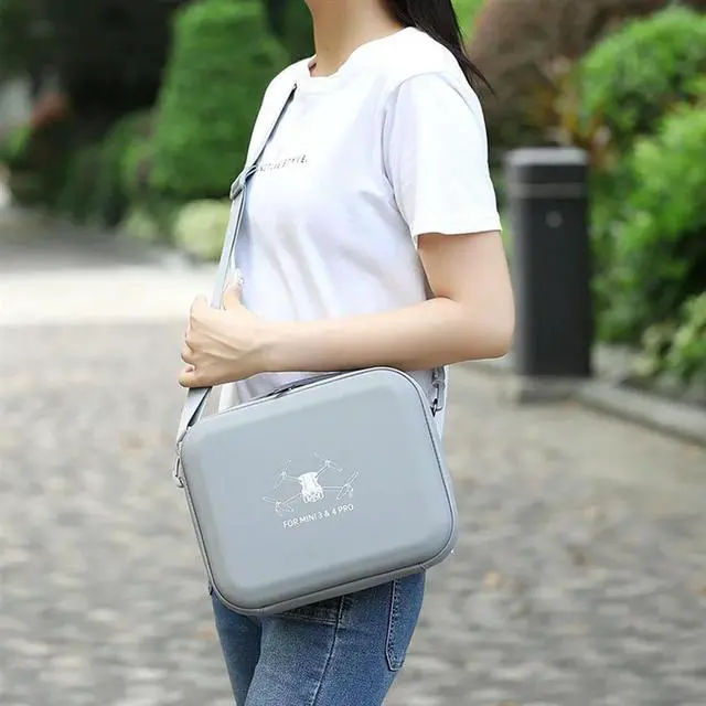 Alt view image 3 of 3 - Drone Remote Accessories For Mini 3 Pro/Mini 4 Pro Portable Carrying Case Water-Resistant Protective Cover