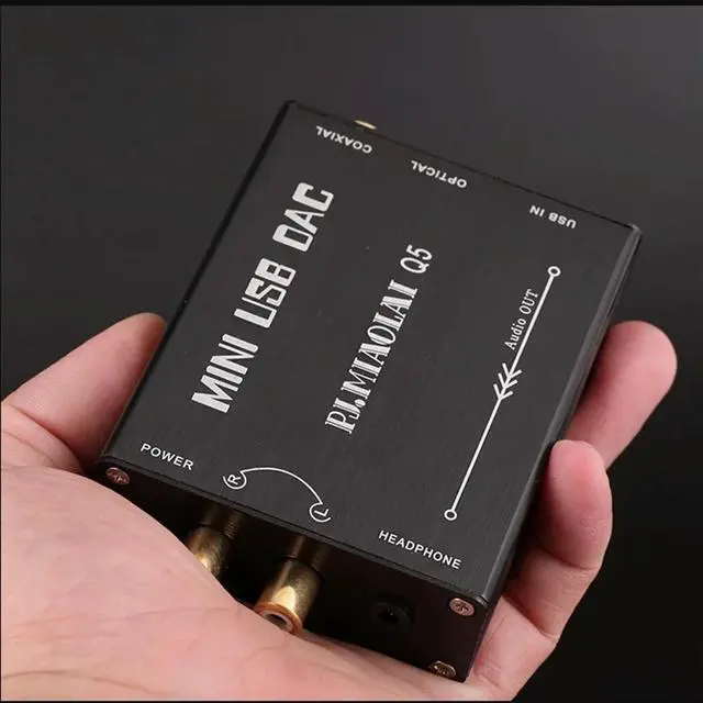 Alt view image 3 of 4 - Q5 HIFI PCM2704 OTG Audio Decoder Computer External USB Sound Card To RCA Audio/Fiber/Coaxial Digital Signal Output