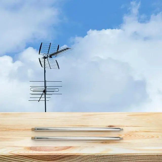 Alt view image 5 of 6 - 2Pcs 5.6M 201 Stainless Steel Whip Antenna Pull Rod For HF Radio Positive Whip Antenna Telescopic Antenna DIY Shortwave Antenna