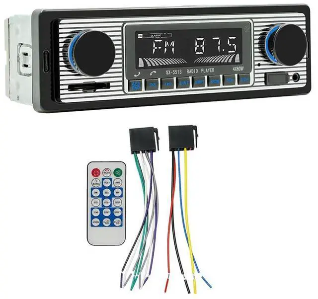 Main image of 4-Channel 60W Bluetooth Car Radio Car MP3 Player Plug-In U Disk Car Radio With Wiring Protection Function For Car