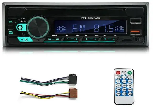 Main image of 1Set 4Channel 45W Car Radio Car Bluetooth MP3 Player Multifunction Plug-In U Disk Car Radio With Multi-Color Function For C
