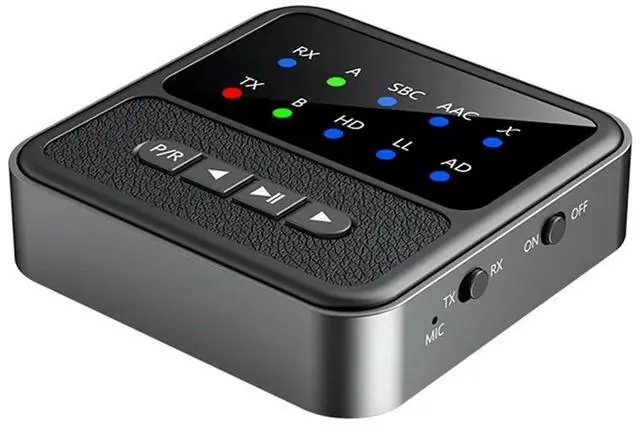 Alt view image 2 of 3 - 2In1 QCC 5.4 Bluetooth Adapter Audio Transmitter Receiver Aircraft Audio Transmitter 3.5MM Audio Receiver