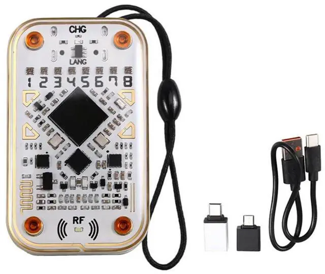 Alt view image 2 of 4 - Chameleon Ultra RFID NFC Emulator Tech For IC ID Cards - Includes 2Xt5577/CUID/UID Keychain