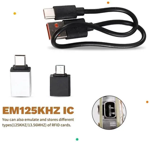 Alt view image 4 of 4 - Chameleon Ultra RFID NFC Emulator Tech For IC ID Cards - Includes 2Xt5577/CUID/UID Keychain