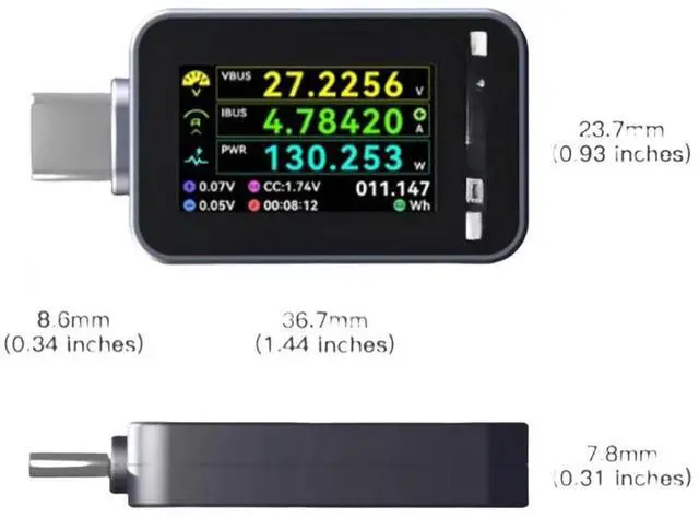 Main image of 240W Voltage And Current Charging Power Detection Instrument Current Tester For Test Measurement Tool Accessory In Stock