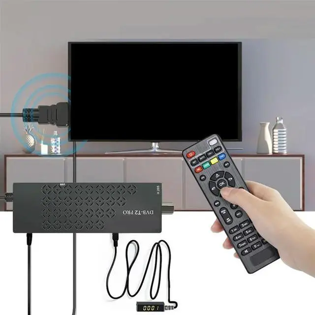Main image of 2X TDT HD Decoder TDT HD -Compatible Tuner DVB T2 H265 HD Decoder TDT HD Euroconnector Full HD 1080P EU PLUG