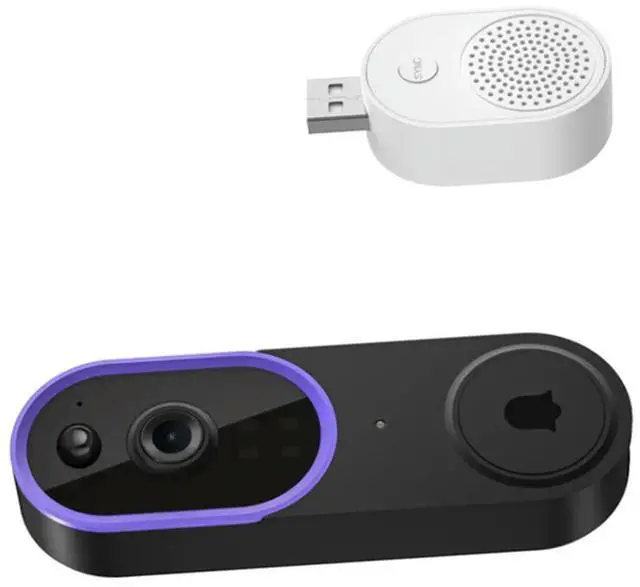 Main image of -Enabled Wireless Doorbell With High-Definition Night Vision Camera And Digital Peephole For Outdoor Security