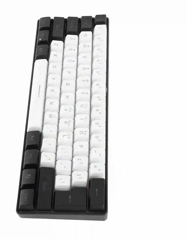 Alt view image 2 of 3 - Professional G61 Mini RGB Keyboard LED Backlight 61 Key Keyboard Ergonomic Mechanical Feeling Wired Gaming Keyboard for Business