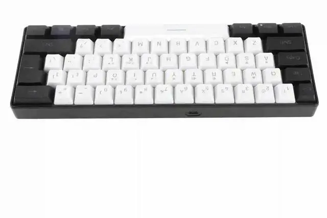 Alt view image 3 of 3 - Professional G61 Mini RGB Keyboard LED Backlight 61 Key Keyboard Ergonomic Mechanical Feeling Wired Gaming Keyboard for Business