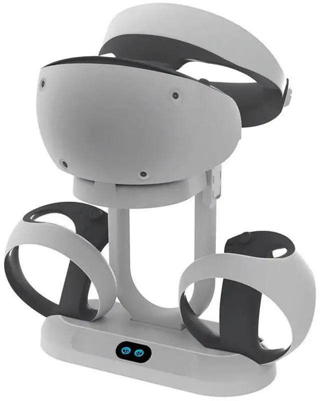Alt view image 3 of 3 - Portable Charging Station For PS VR2 Controller, VR Controller Charging Dock With Headset Display And Glasses Bracket