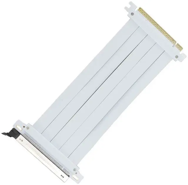 Alt view image 2 of 3 - 20cm PCIE 5.0 X16 Riser Cable PCB 128Gbps High Speed Flexible GPU Extension Riser Cable Adapter Compatible with 4.0 3.0 2.0 1.0