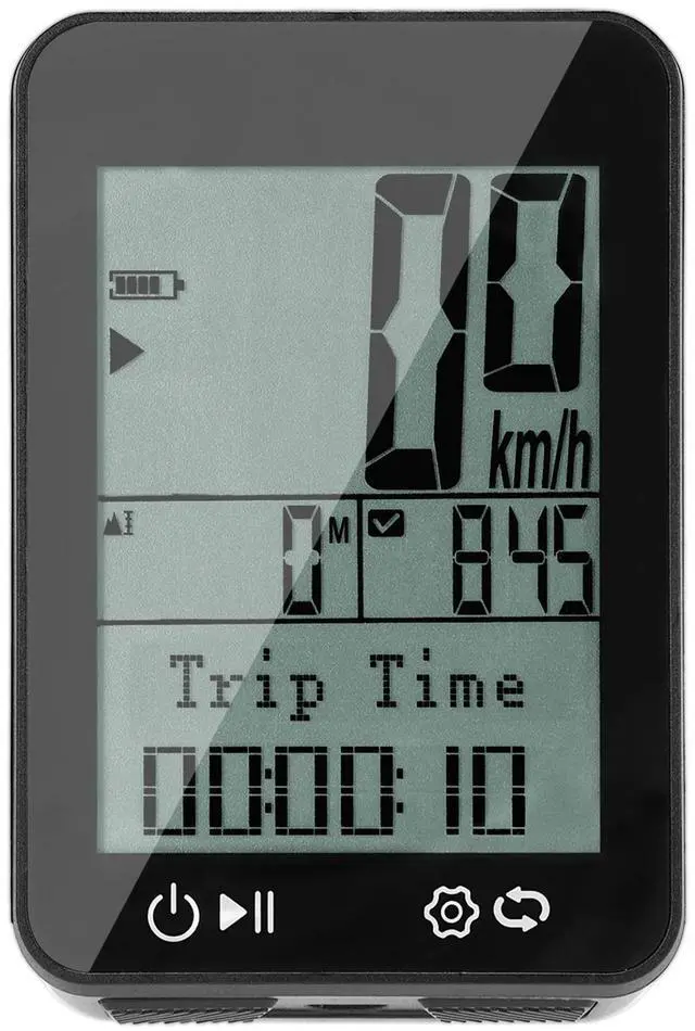 Main image of GPS Bike Computer IPX7 Rainproof 2.4in FSTN Display Night Riding Tracking Distance Speed Altitude Time Bike Odometer Speedometer