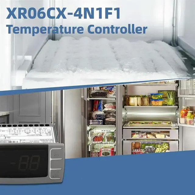 Alt view image 2 of 7 - XR06CX-4N1F1 Temperature Controllers, Programmable Digital Thermostat With Sensor Probe