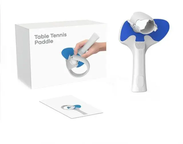 Alt view image 4 of 6 - For Picos 4 VR Headset Table Tennis Racket Grip Handle Highly Realisticpaddle Controllers Accessories