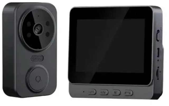 Main image of IR Night Vision Wireless Video Doorbell With 4.3 Inch IPS Screen, Digital 2.4G , Two-Way Audio - Secure Your Entr