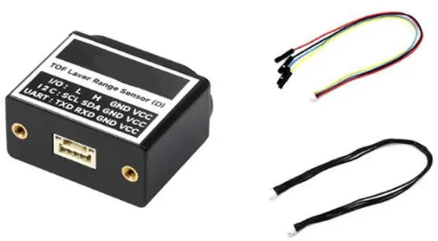 Alt view image 4 of 4 - 50M TOF Laser Ranging Sensor For Drone UAV Traffic Robotic TOF Laser Ranging Sensor 100Hz 100K LUX Immune UART I2C I/