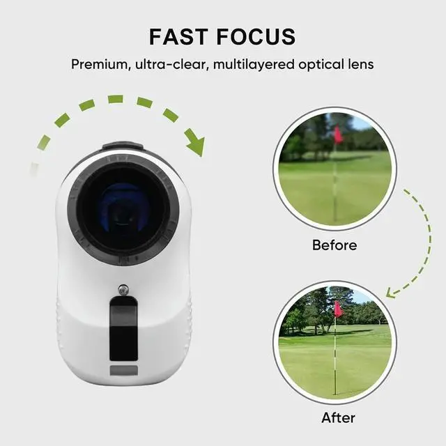 Alt view image 2 of 4 - Handheld Golf Laser Rangefinder Protable Golf Laser Rangefinder 500M 6X Magnification Digital Rangefinder For Golf Hunting