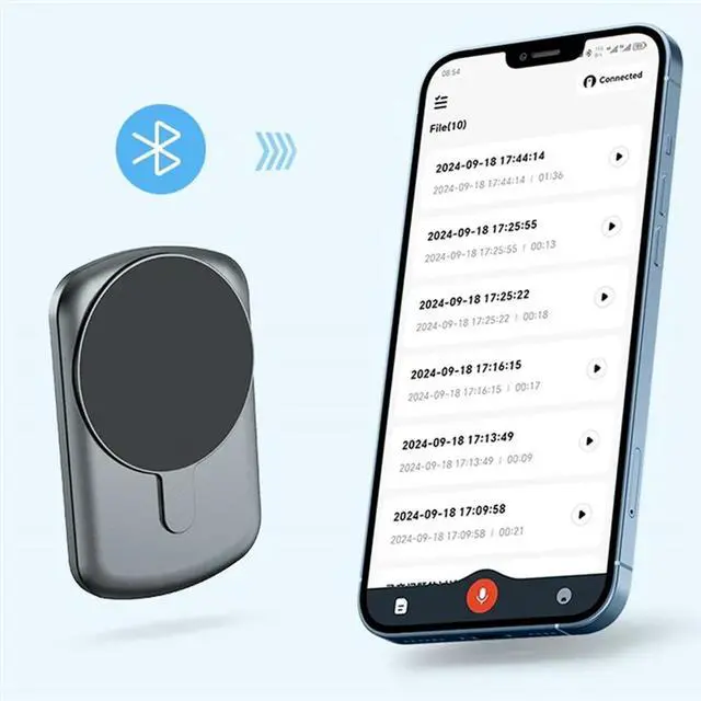 Alt view image 5 of 6 - Chatgpt-4 AI Powered Phone Call Mini Voice Recorder Espia APP Control Audio Translator 64GB Dictaphone For IOS Android