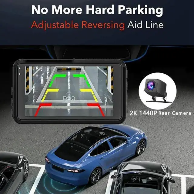 Alt view image 3 of 4 - Car DVR Camera Car Video Recorder Camera Built In Camera,Night Vision 170°Wide Angle,WDR,24H Park