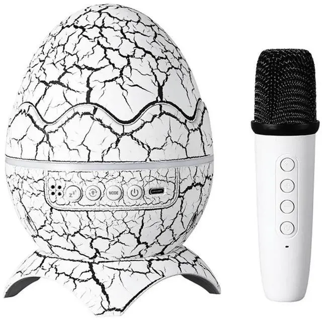 Alt view image 4 of 6 - Home Karaoke Bluetooth Speaker Microphone Outdoor Camping KTV Bedroom Atmosphere Light Projection Lamp