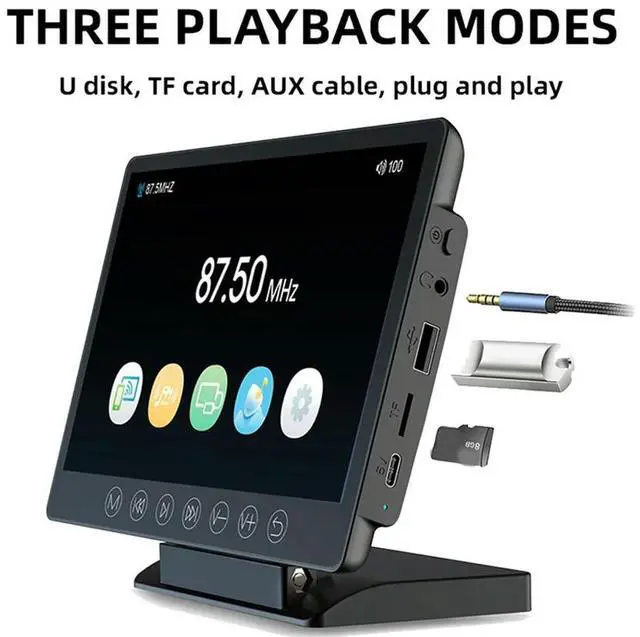 Alt view image 6 of 6 - 7 Inch Portable Car Video Player LCD Touch Screen Radio Multimedia Video Player Car TV Monitor Tablet Auto Accessories