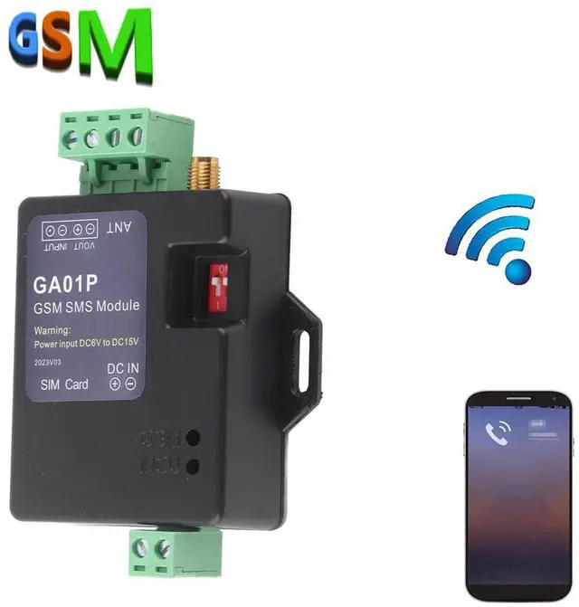 Alt view image 5 of 6 - Professional GA01P GSM Alarm System Stable GSM Signal Mini Remote Fast Power Failure Alert SMS Call Alarm Security Durable