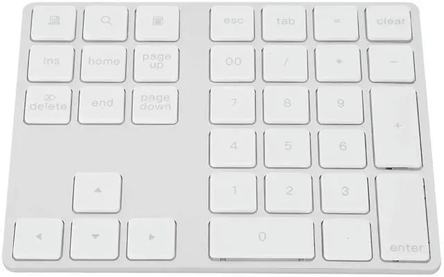 Alt view image 6 of 6 - Universal BT308 34 Keys Mini Rechargeable Numpad Wireless Numeric Keypad Small Keyboard Stable Connection for Laptop PC Office