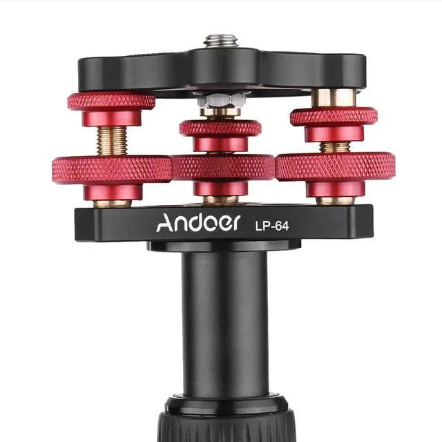 Alt view image 5 of 6 - Protable Fashion Tripod Leveling Balance Base Tri-wheel Precision Camera Leveler with Bubble Level 3/8 Photography Accessories