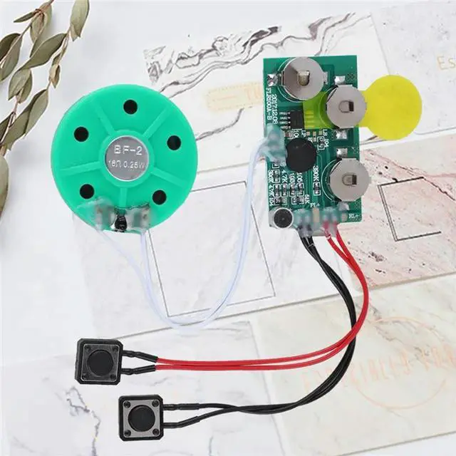 Alt view image 6 of 6 - 10X DIY Voice Module Card 4 Minutes Recording Playback Voice Sound Chip Voice Greeting Card