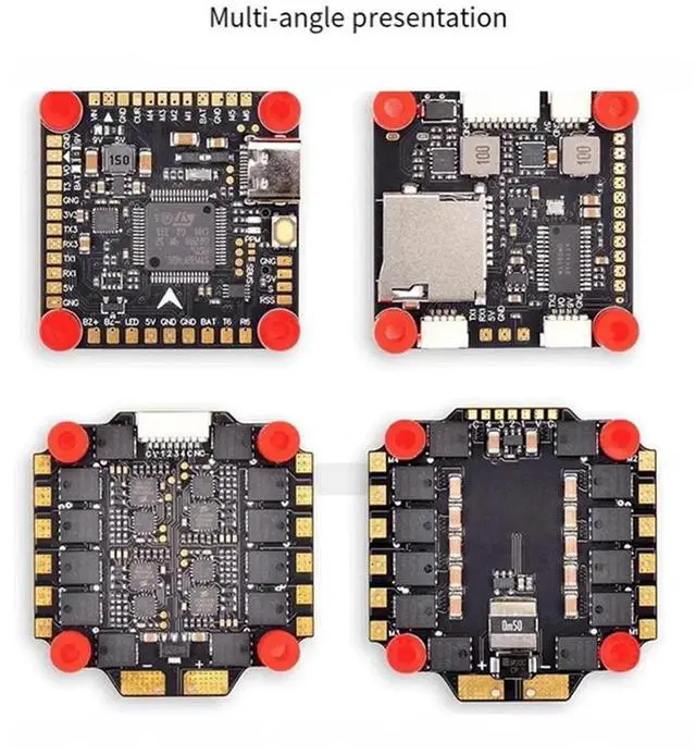 Alt view image 4 of 7 - F405 V3S PLUS Stack F405 Flight Controller BLHELI_S 65A 4In1 ESC 30.5X30.5Mm For RC FPV 5-15Inch Freestyle Drones Parts