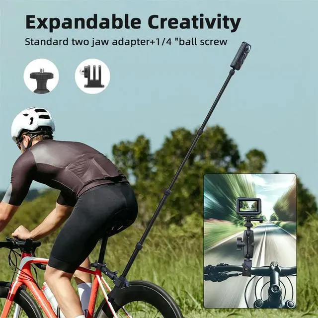 Alt view image 3 of 7 - Sports Camera Accessory Kit For Gopro Panoramic Selfie Stick For Gopro Monopod Mount Bracket Accessory
