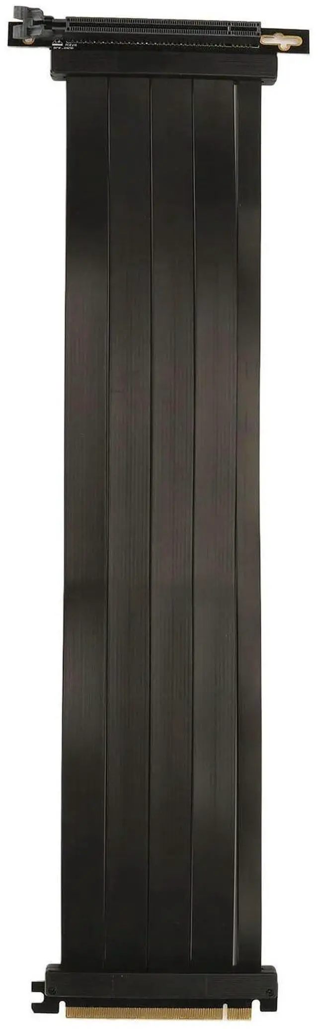 Alt view image 4 of 6 - PCIE 4.0 X16 Riser Cable High Speed Flexible Shielding 90 Degree Connector GPU Card Extension Cable for RTX4090 RX6950XT 15.8in