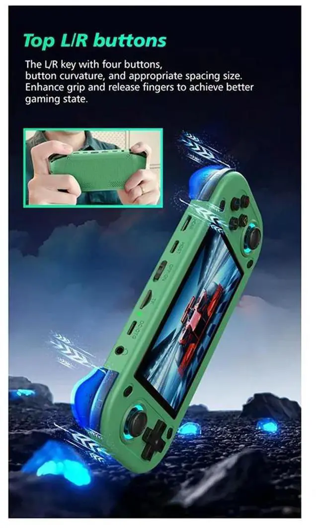 Main image of R43S Retro Handheld Video Game Console 4.3Inch IPS Screen Game Console Portable Pocket Video Player