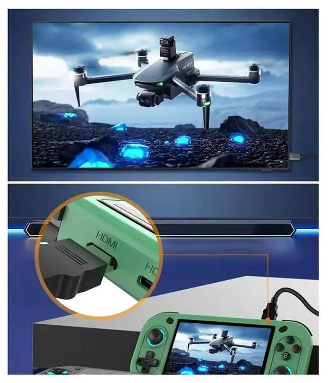 Alt view image 3 of 7 - R43S Retro Handheld Video Game Console 4.3Inch IPS Screen Game Console Portable Pocket Video Player