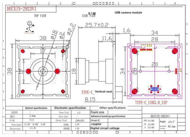 Alt view image 2 of 7 - USB3.0 Global Shutter Camera 1.3MP 8Mm Industrial Camera Module 400 Frames Driver-Free For WINXP/7 8 10 LINUX Android