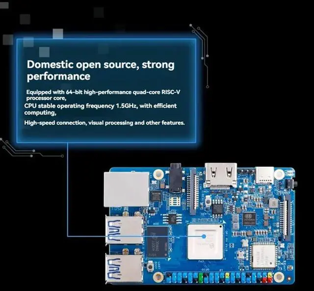 Alt view image 4 of 7 - Development Board Orange Pi RV Development Board +BT5.0 Gigabit Ethernet 4GB