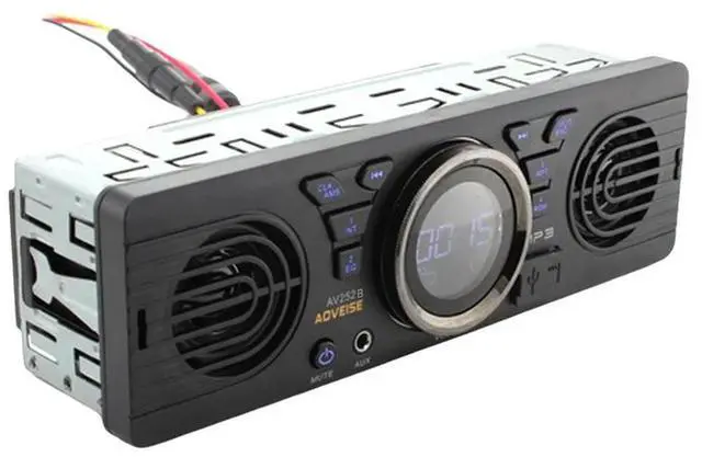 Main image of Car Stereo Speaker System 12V Electric Car Radio With SD Card MP3, Bluetooth, Built-In Loudspeaker