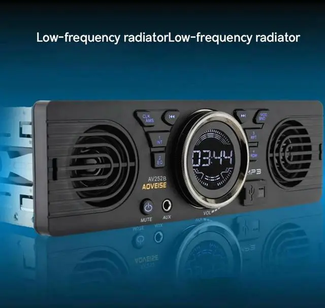Alt view image 3 of 6 - Car Stereo Speaker System 12V Electric Car Radio With SD Card MP3, Bluetooth, Built-In Loudspeaker