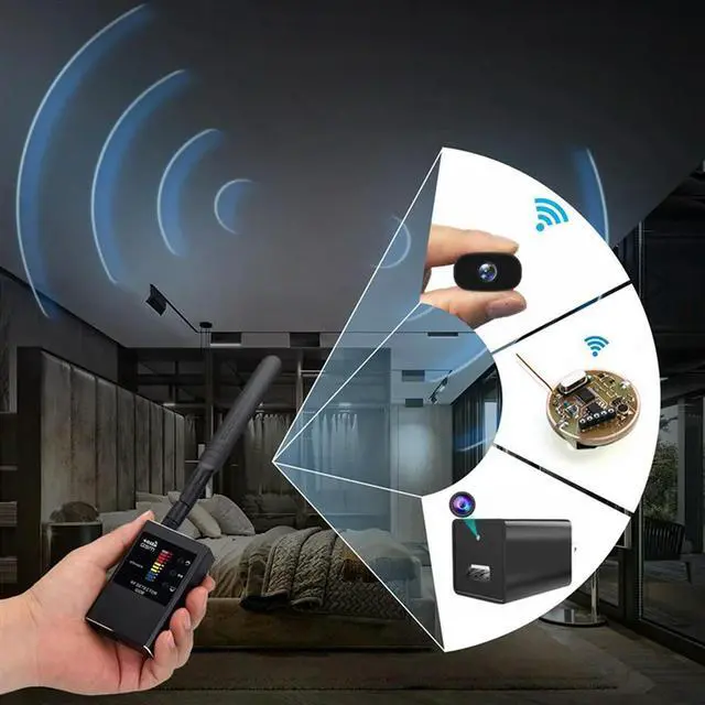 Alt view image 2 of 7 - 3X Anti Detector RF Signal Wireless Camera Lens Bug GPS Tracker Magnetic GSM Device Scan Finder
