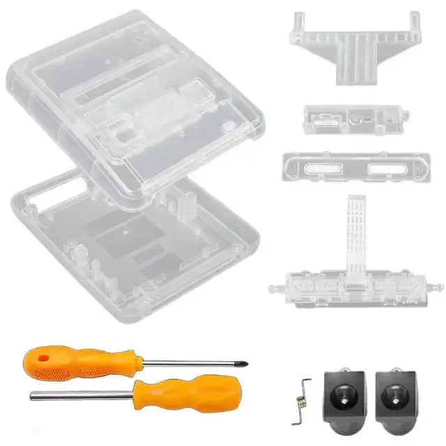 Alt view image 4 of 6 - For Super Famicom Console For Super NES Game Console Replacement Transparent SFC Case Box Design