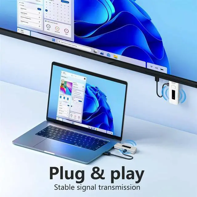 Alt view image 6 of 6 - Wireless Extender Kit Compatible-Plug& Play Portable Transmitter And Receiver Supports 2.4/5G, 4K Decode