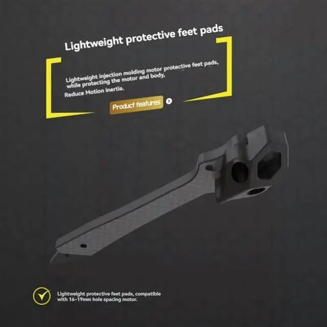 Alt view image 4 of 6 - For Speedybee Mario 5 Frame Kit  Carbon Fiber Drone Frame Kit Compatible With O3 Air Uni For FPV Freestyle RC Drones