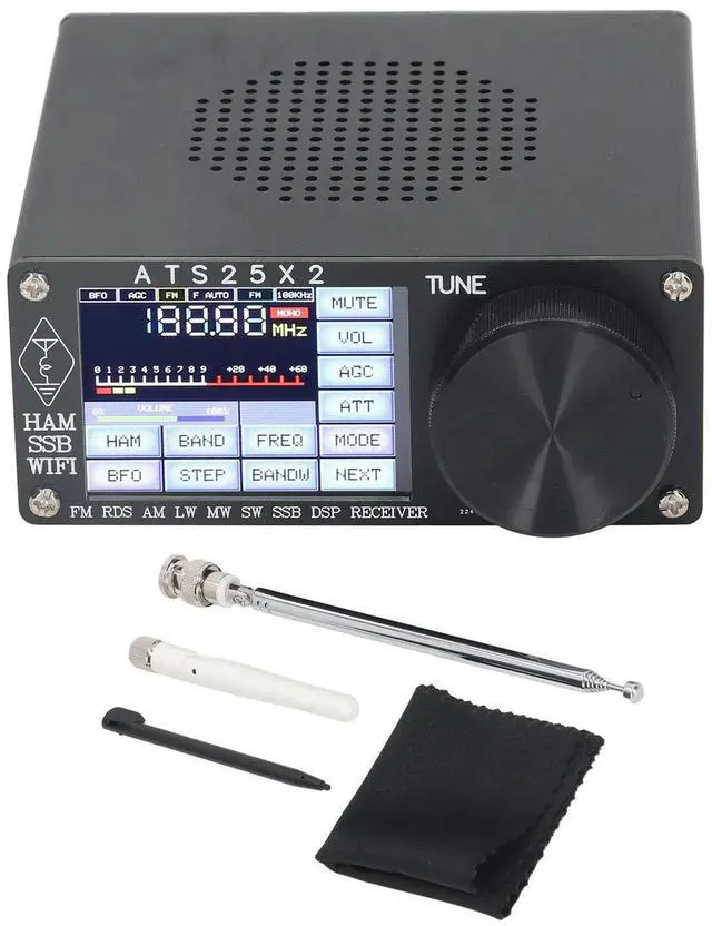 Alt view image 4 of 6 - High Sensitivity Full Band Radio Receiver DSP Shortwave Multi Modes with Spectrum Scanning ATS25X2 Stable Signal for Emergency