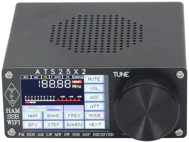 Alt view image 5 of 6 - High Sensitivity Full Band Radio Receiver DSP Shortwave Multi Modes with Spectrum Scanning ATS25X2 Stable Signal for Emergency