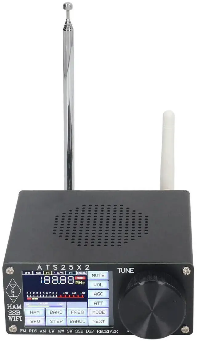 Alt view image 6 of 6 - High Sensitivity Full Band Radio Receiver DSP Shortwave Multi Modes with Spectrum Scanning ATS25X2 Stable Signal for Emergency