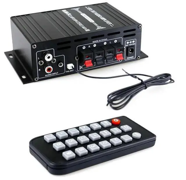 Alt view image 6 of 6 - 4X Ak380 800W 12V Power Amplifier Bluetooth Stereo Home Car BASS Audio Amp Music Player Car Speaker Class D FM USB/SD